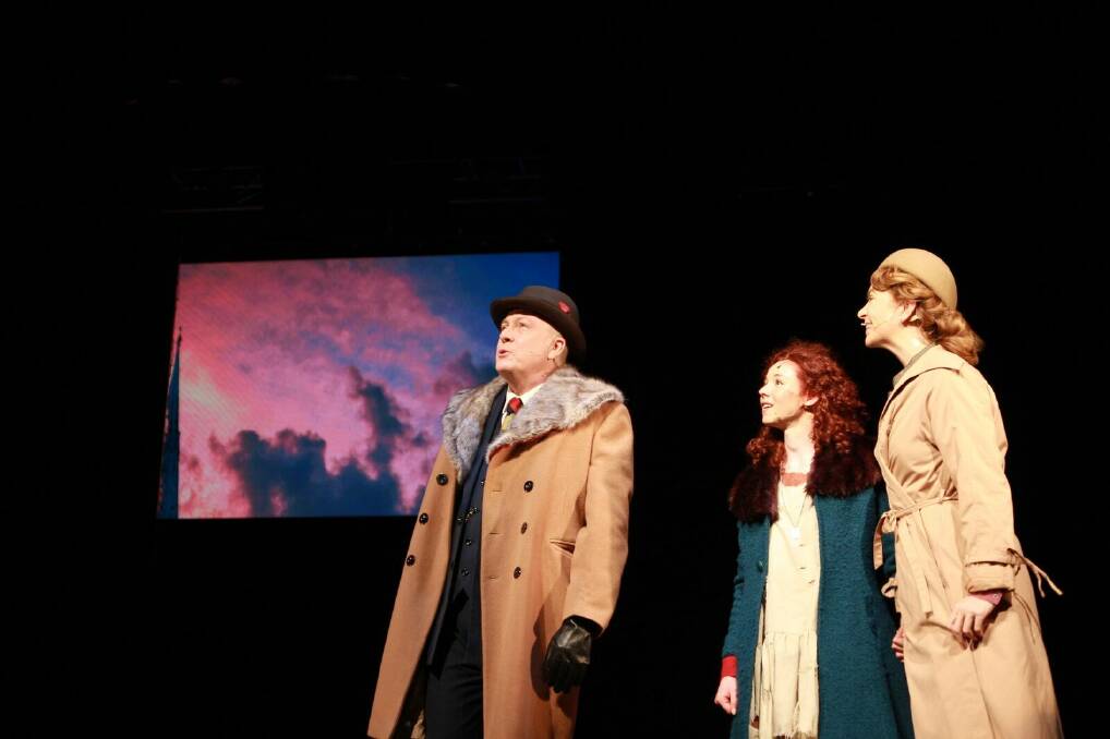 CLASS ACT: Peter Ross as Oliver Warbucks, Tara Withers as Annie and Deirdre Burke as Grace Farrell will take the stage in the Tamworth Musical Society production. Photo: Supplied