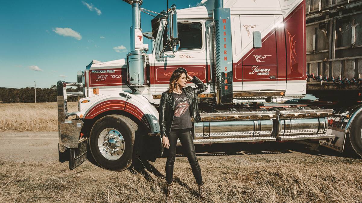 UNIQUE: Jayne Denham is making waves in the US with her unique range of trucking songs. Her latest single Calamity was released to radio this week. Photo: Supplied