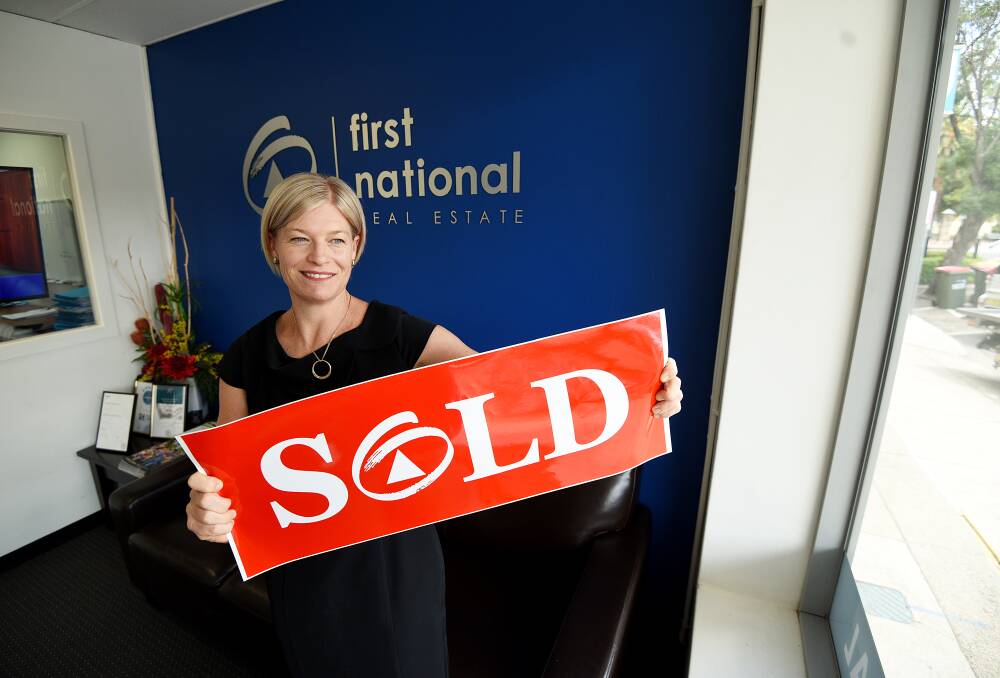 PROPERTY BOOM: Margo Taggart of First National Real Estate says house and land packages are in high demand. Photo: Gareth Gardner
