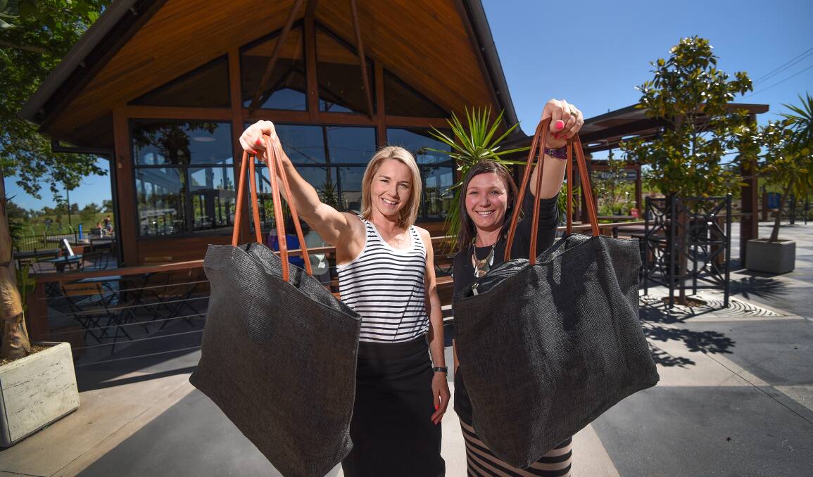 IT'S IN THE BAG: Melinda McDonald and Kelly Eason invite you to their special event next Sunday. Photo: Gareth Gardner 161116GGD02