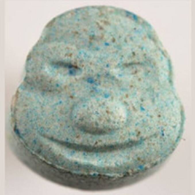 A file photo of a 'Ninja Turtle' MDMA tablet similar to the ones found by police on the Newell Highway. 