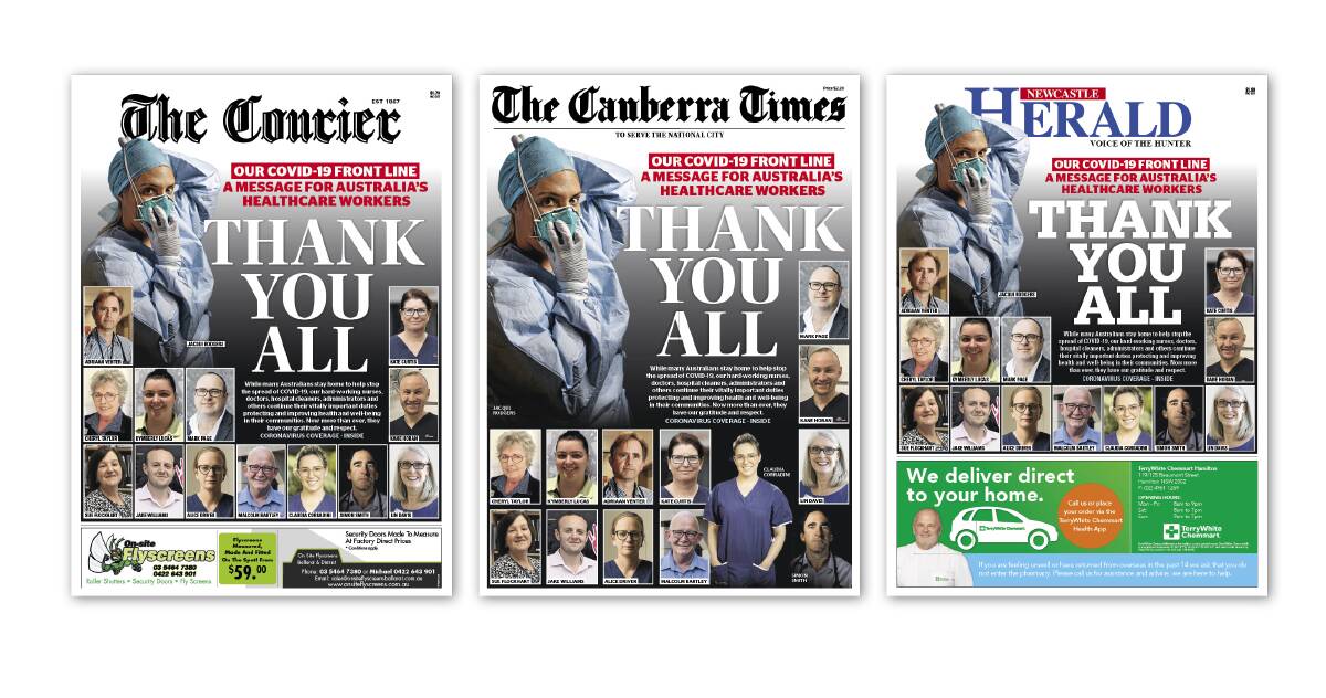 Thank you all: Our message for Australia's healthcare workers