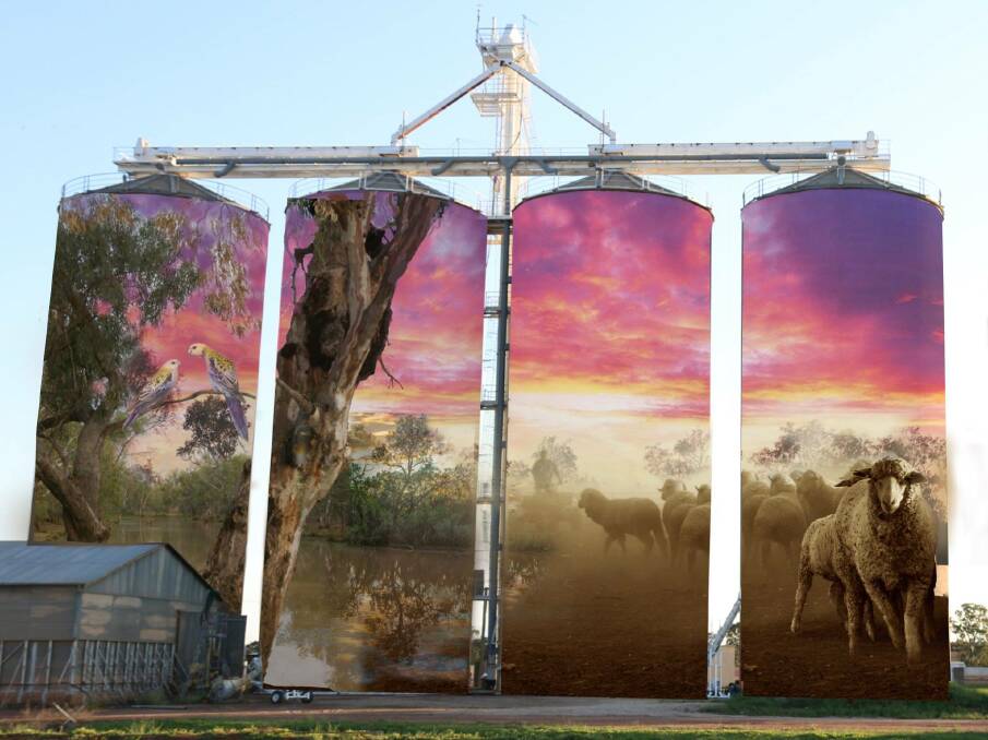 An artist impression of the silos which will be finished later today.