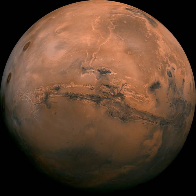 Mars has very little atmosphere and no remaining surface water.
