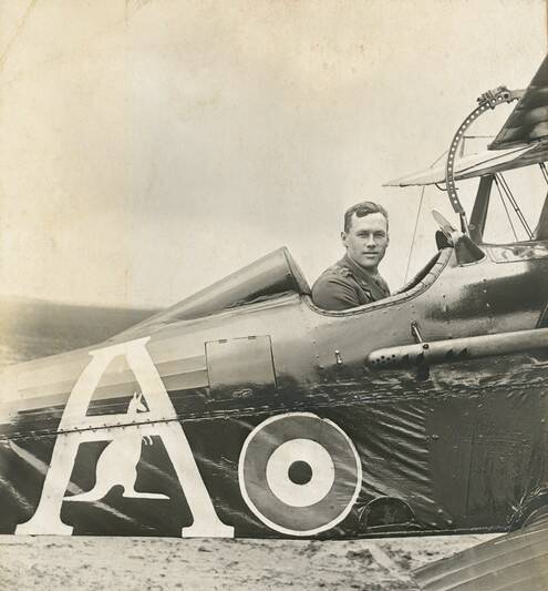 Aviation pioneer: Captain Leslie Hubert Holden flew the first plane to land in Tamworth on September 4, 1919.