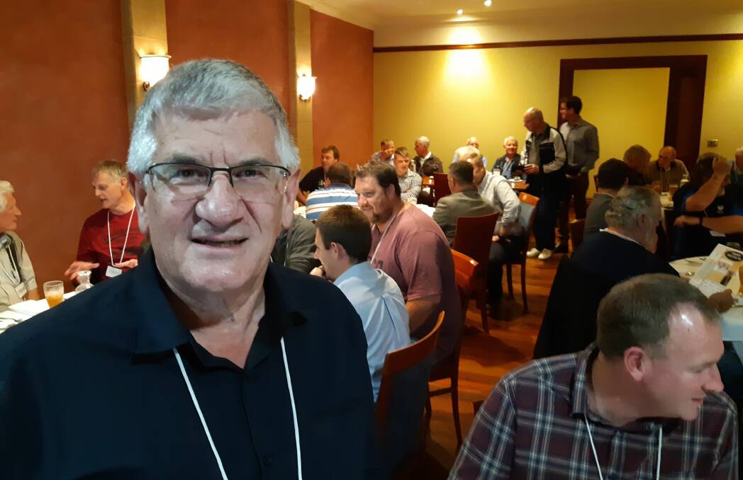 The business of generosity: Peter Irvine mixed business tips with God's message at a men's dinner at Gregory's last week.