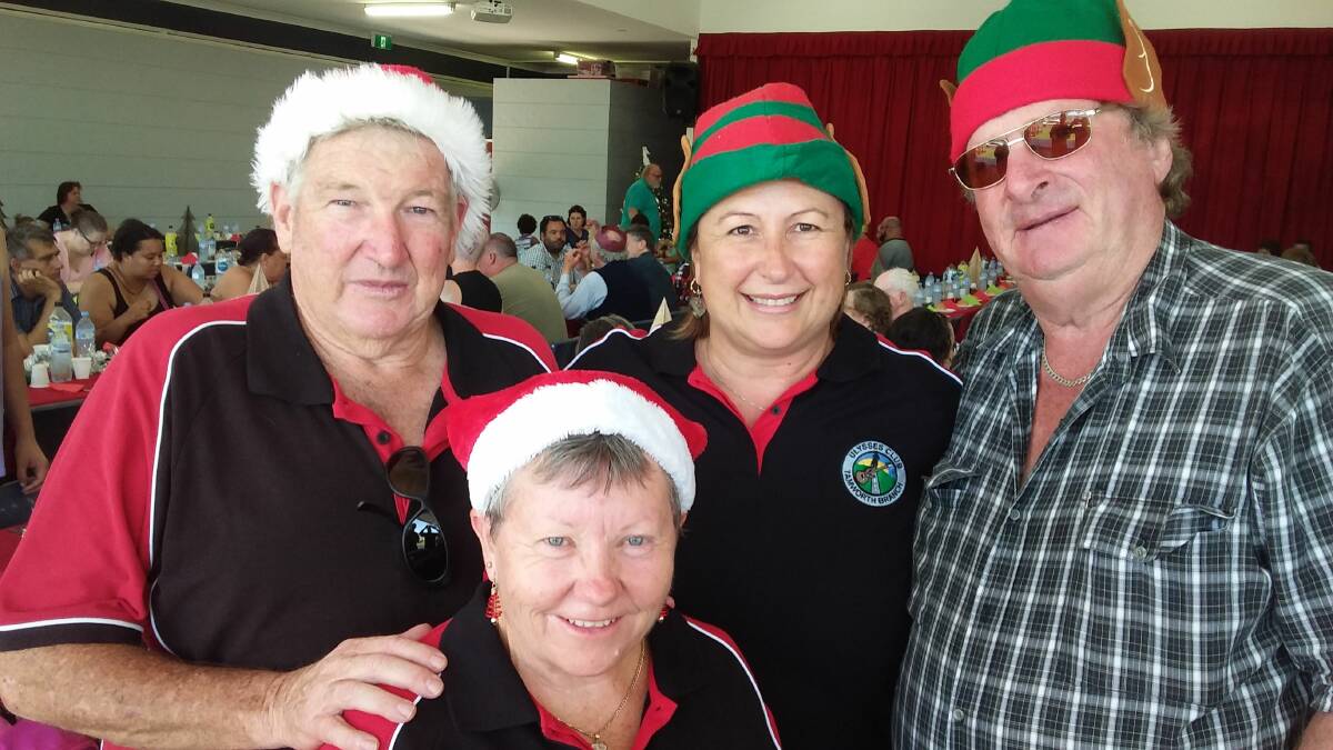 In the spirit: Helpers from The Ulysses Motorcycle Club, Graham Brown, Chris Brown, Trena Bennett, Gary Mahoney.