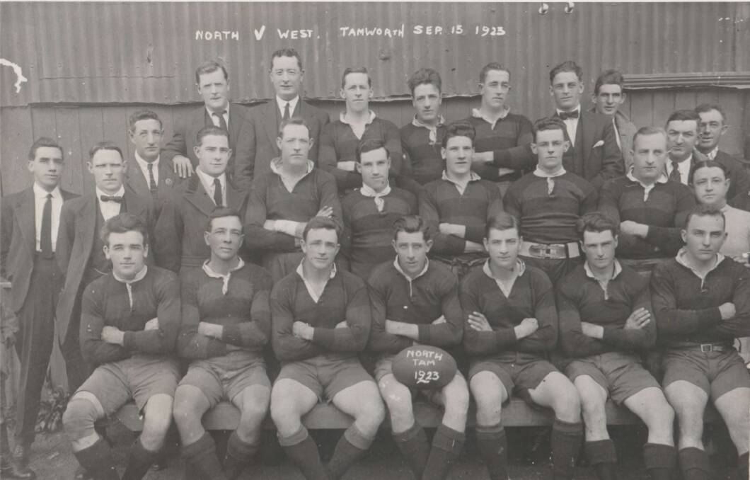 Professionals: Members of the North Tamworth Rugby League Club in 1923.