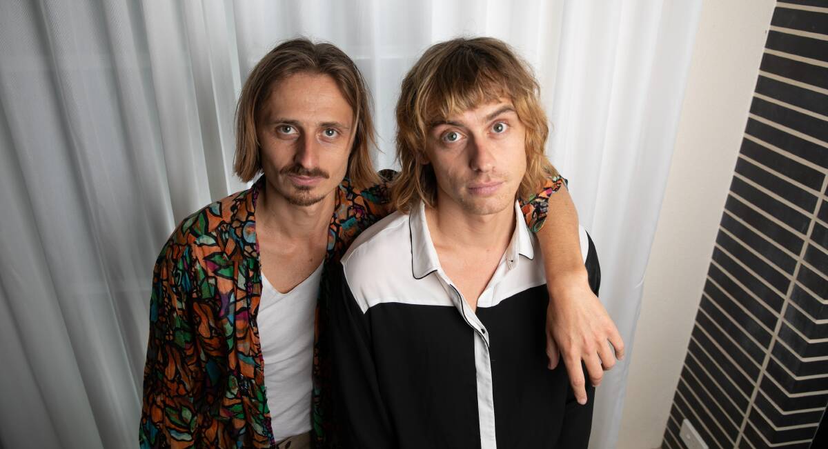 VOTES: Lime Cordiale's Oli and Louis Leimbach are encouraging people to vote for Independents who are taking a stand on climate change at the federal election. Picture: Geoff Jones