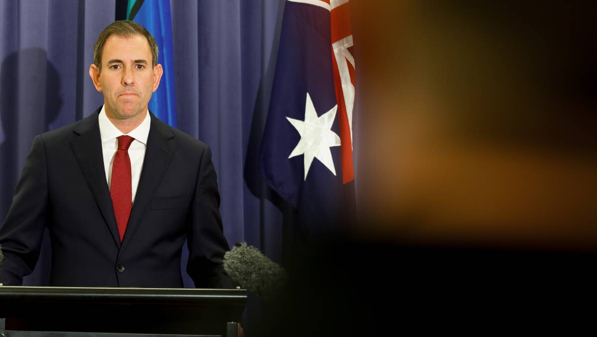 Treasurer Jim Chalmers will front the media after the release of the latest national account figures on Wednesday. Picture: Sitthixay Ditthavong
