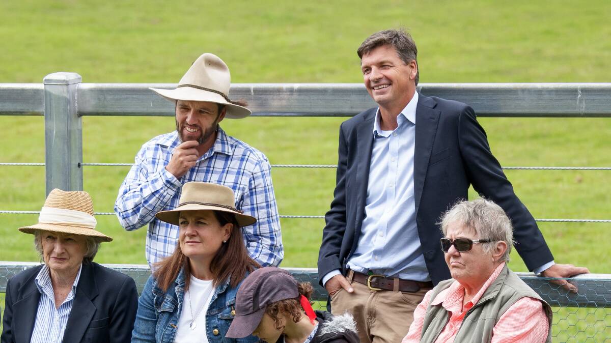 Energy Minister Angus Taylor, pictured at the opening of the Taralga Show, says voters just want to know Australia is "doing its bit" to tackle global warming. Picture: Sitthixay Ditthavong