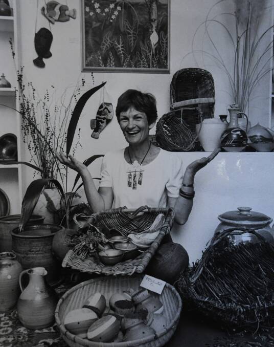 Ruth Blakely during the gallery's early days.
