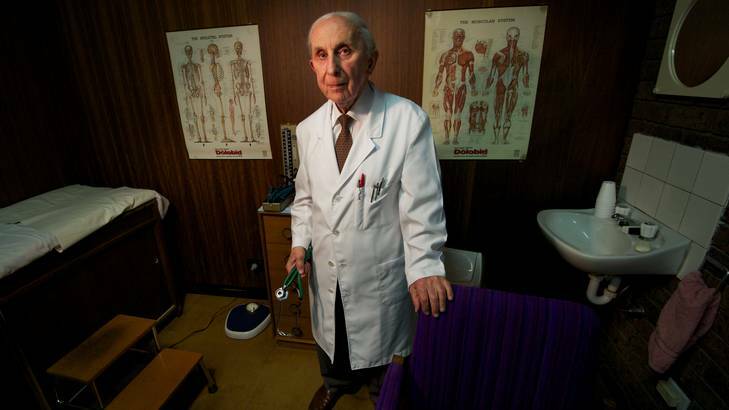 Moonee Ponds doctor David Hore, 79, insists age is not a factor in his practice.