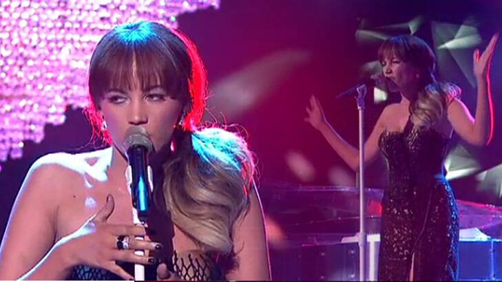 Our next singing budgie ... <i>X Factor</i> finalist Samantha Jade.