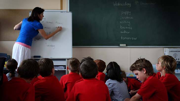 Slashed ... the state government's education budget and Barry O'Farrell's latest popularity ratings.