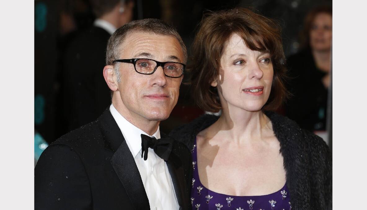 Christopher Waltz and his wife Judith Holste. Photos: GETTY IMAGES, REUTERS