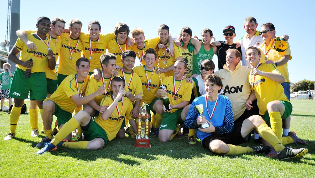 Action and celebrations from Northern Inland Football's grand final day in Tamworth. Photo by Grant Robertson. 