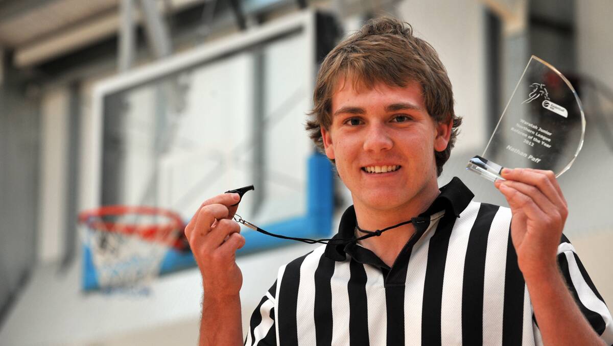 Nathan Paff has been recognised as the Northern Junior League’s best referee. Photo: Barry Smith 080812BSD02