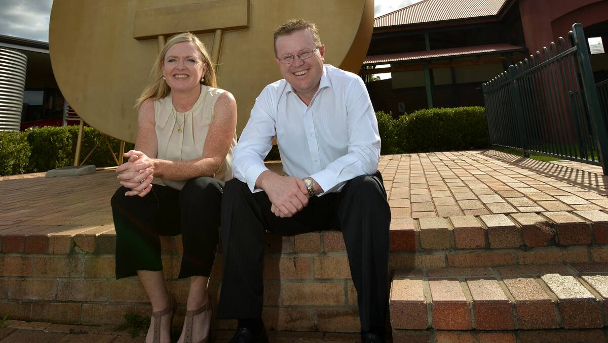 TASMANIA BOUND: Tamworth Regional Council general  manager Paul Bennett and  country music festival  co-ordinator Kate Baker will travel to Tasmania for the Qantas Australian Tourism Awards tonight. Photo: Barry Smith 140213BSD04