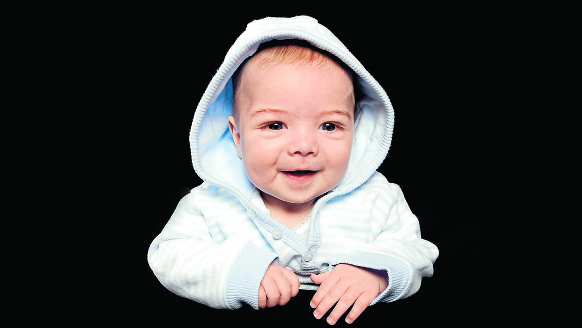 BABY BRIGHT EYES: Ethan Holden of Tamworth was one of hundreds of 2012 babies born around the region and an entrant in  The Leader's Baby Photo competition.