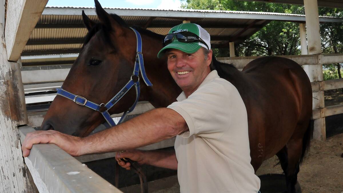 HAPPY: Tamworth thoroughbred breeder, Steve Miller, of Erin Park stud is happy with a federal court judgment that ruled against being able to artificially inseminate thoroughbred race horses. Photo: Geoff O'Neill 211212GOB02