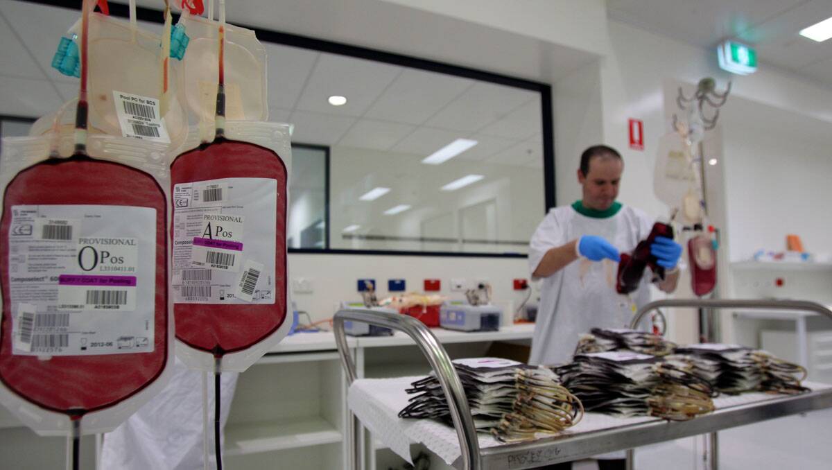 SYDNEY: There could be a blood shortage for the start of 2013, with the Red Cross warning it needs more than 7000 donors to meet targets. Photo: Fairfax
