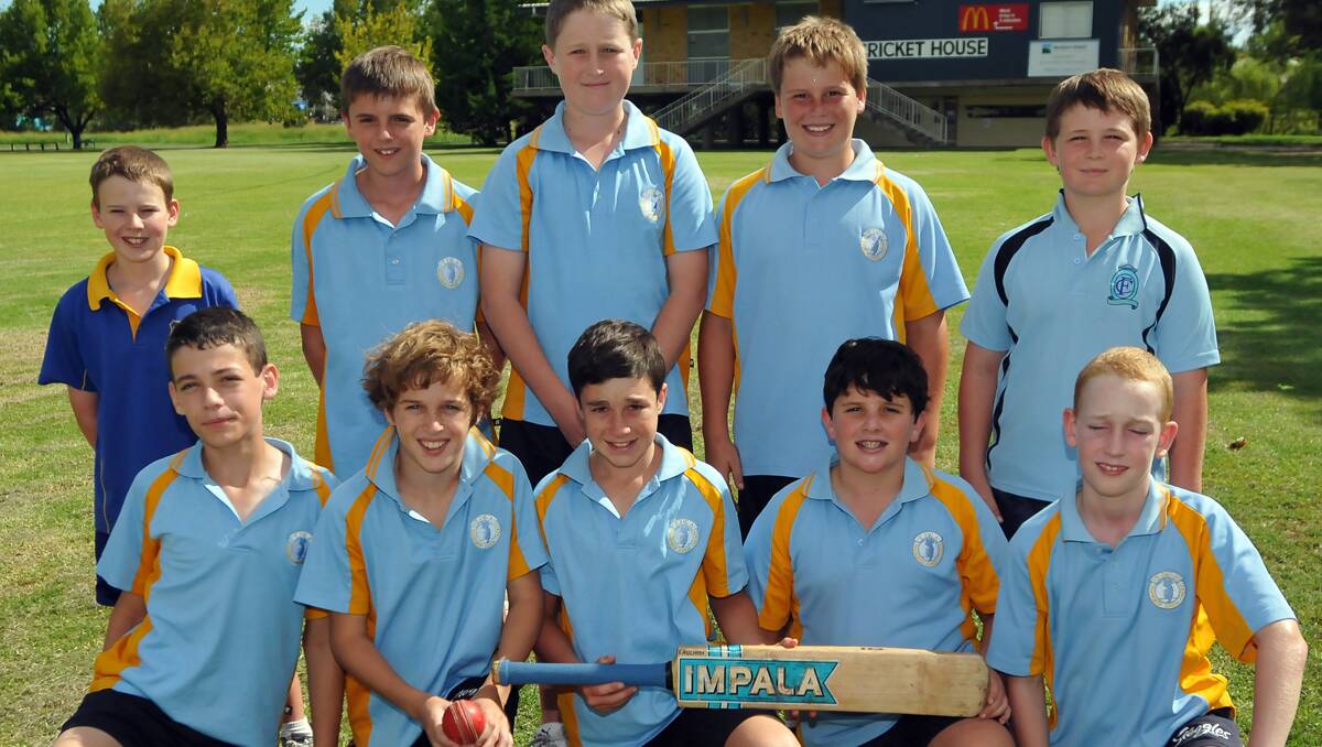 The Tamworth U12s  (front from left) James Austin, Joe Doherty, Sam Buster, Hamish Fauchon, Noah Pit, (back from left) James Wallace, Cooper Kelly, Brody Blackett-Gregg, Logan Barnes (capt), Conrad George and (absent) Lachlan Barton and Henry Smith are hoping to return from Cessnock with the silverware on Sunday. Photo: Geoff O’Neill 130213GOE01
