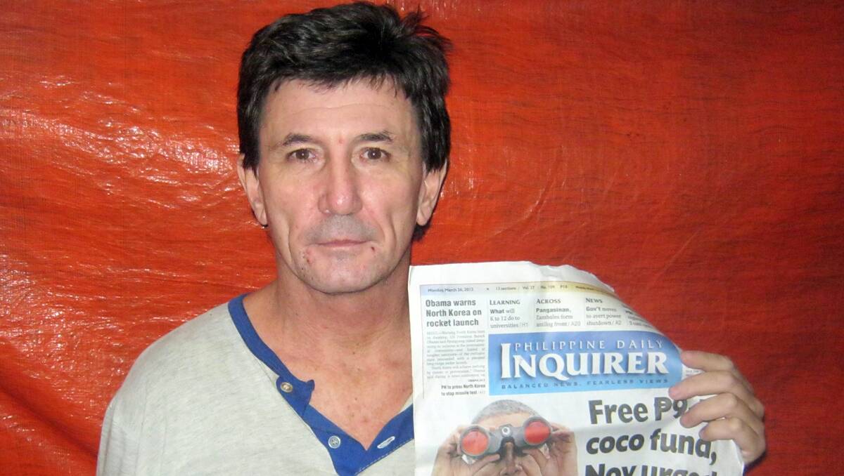 AN Australian man kidnapped in the Phillipines in 2011 has appeared in a video message, saying he has given up hope of being released. Photo: supplied