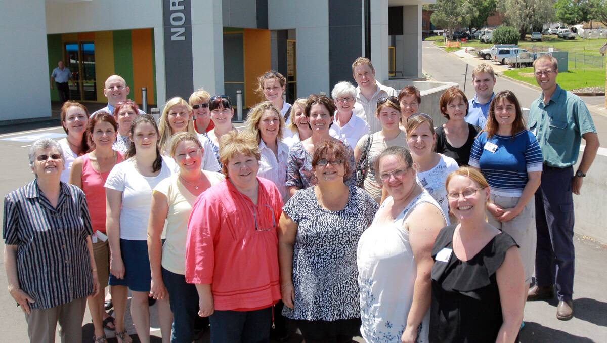 EXCITED: Cancer services staff are raring to start working from the North West Cancer Centre, having finished the move there yesterday.  Photo: Robert Chappel 010213RCB02