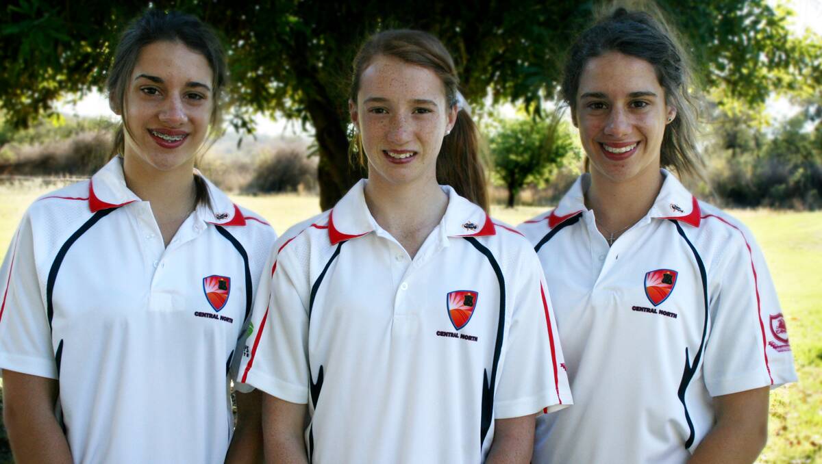 The Lennon girls, (from left) Kate, Claire and Sarah, have been recruited for the ACT to play at the national under 15s championships.