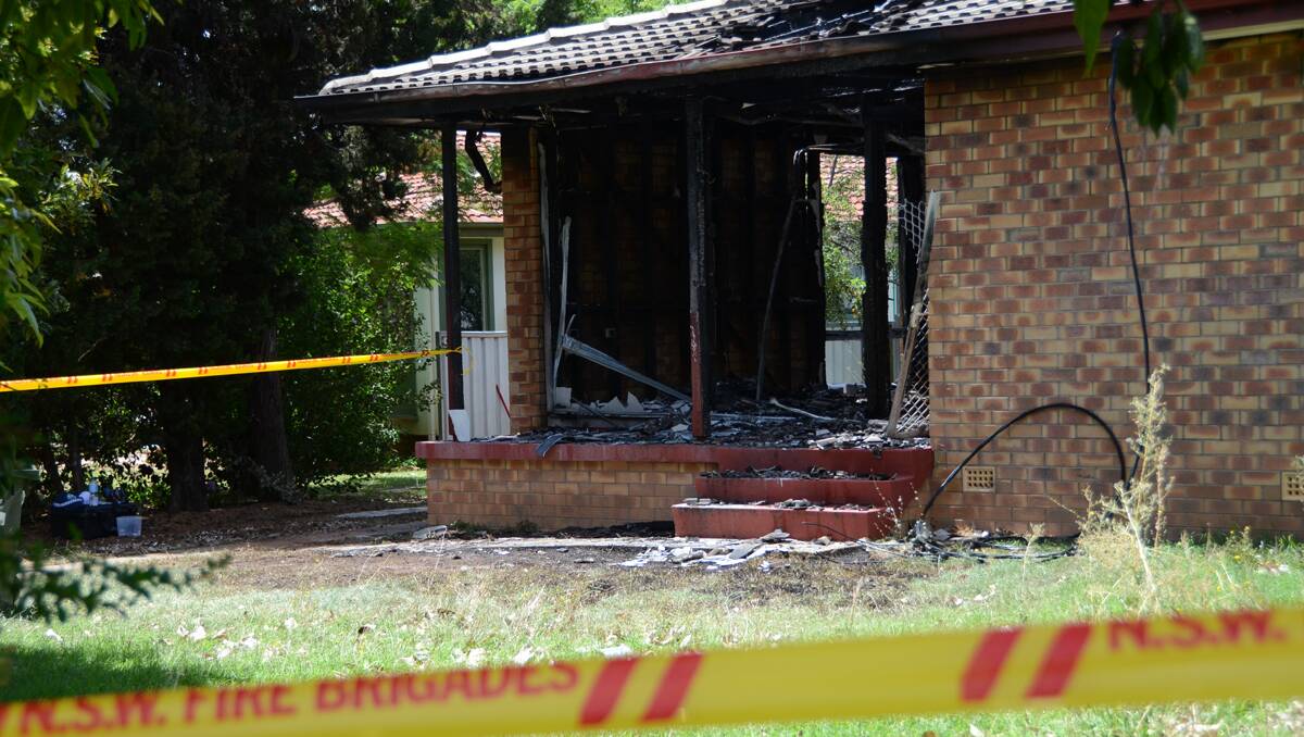 SUSPICIOUS: Firefighters believe an arsonist is at work in the Gunnedah region, with seven major house fires reported in the past six months. The latest occurred on a property in Wandobah Rd; the same home was rebuilt after a fire 18 months ago. Photo: Namoi Valley Independent