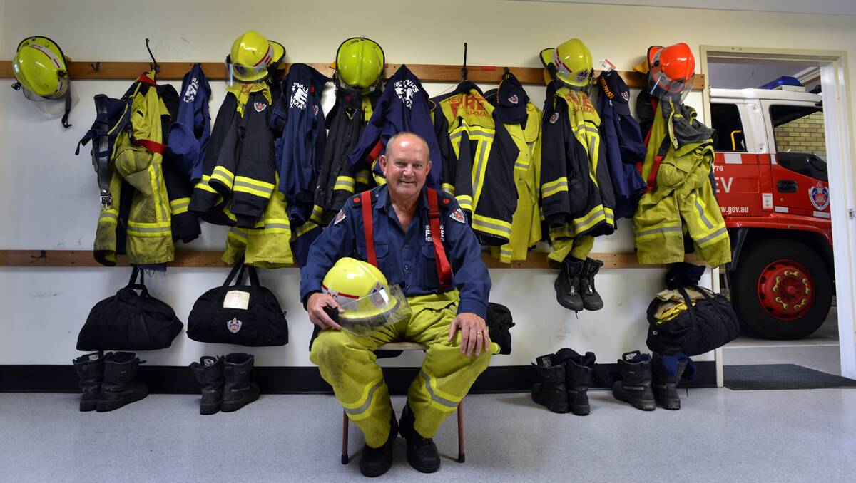 OVER AND OUT: Recently retired West Tamworth Fire Brigade deputy captain Steve Graham. Photo: Barry Smith 150213BSD01