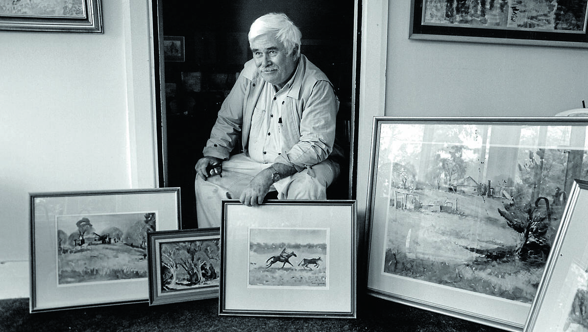 PROLIFIC PAINTER: Rupert  Richardson died surrounded by his family in  Port  Macquarie on Friday.
