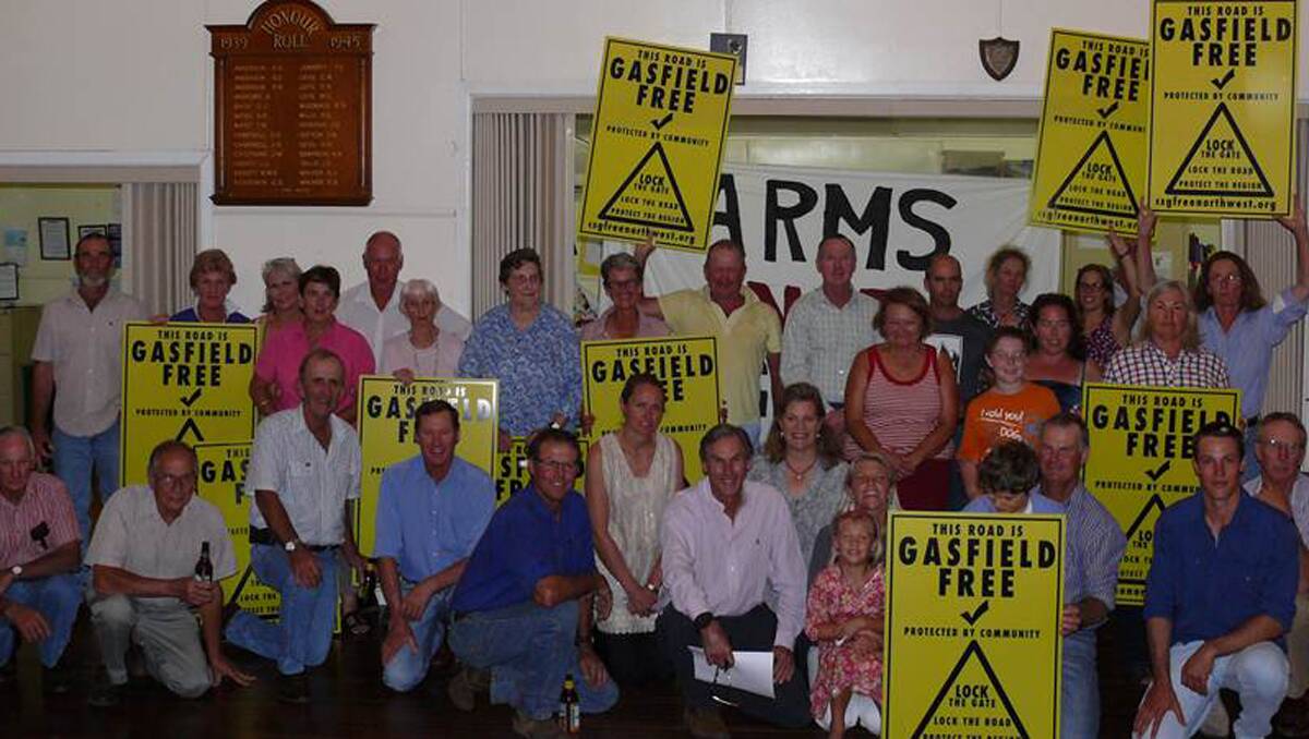 UNITED: The Mullaley community says it will stand firm against coal seam gas activities on their lands.