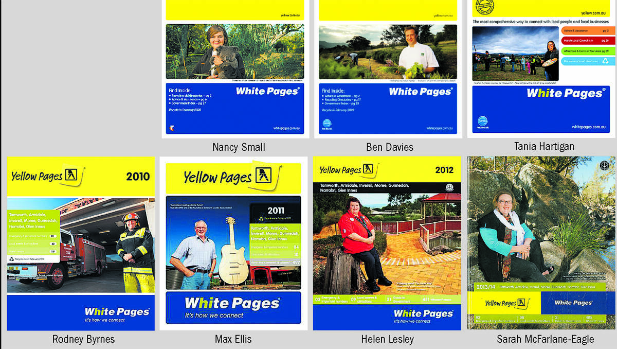 YOUR FACE HERE: The people who made the cover of the most recent phone books.