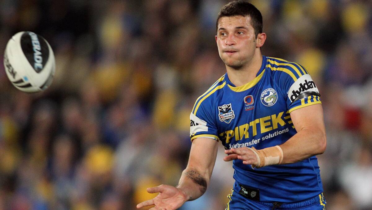 Luke Kelly will be auditioning for a halves berth when turns out for the Eels against Newcastle in Armidale today. Photo: Chris De Jong