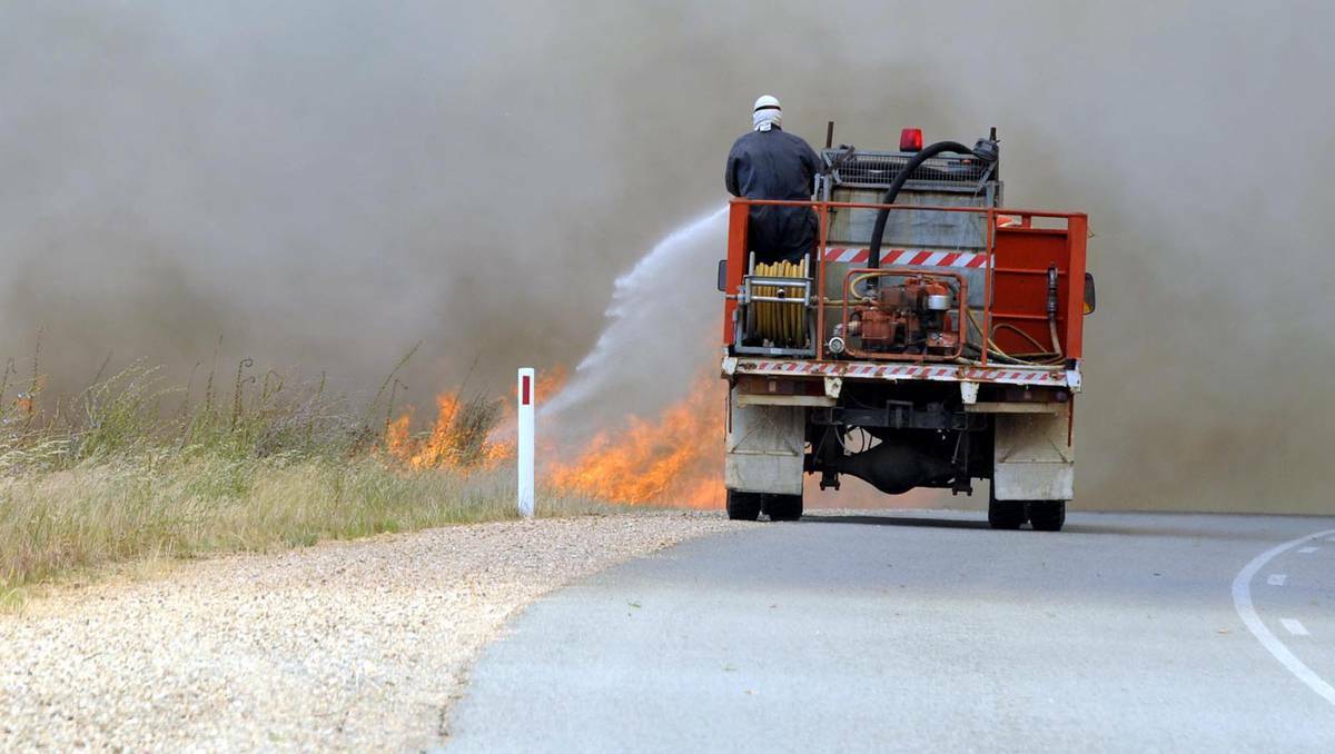 Oura fire. Pictures: Les Smith