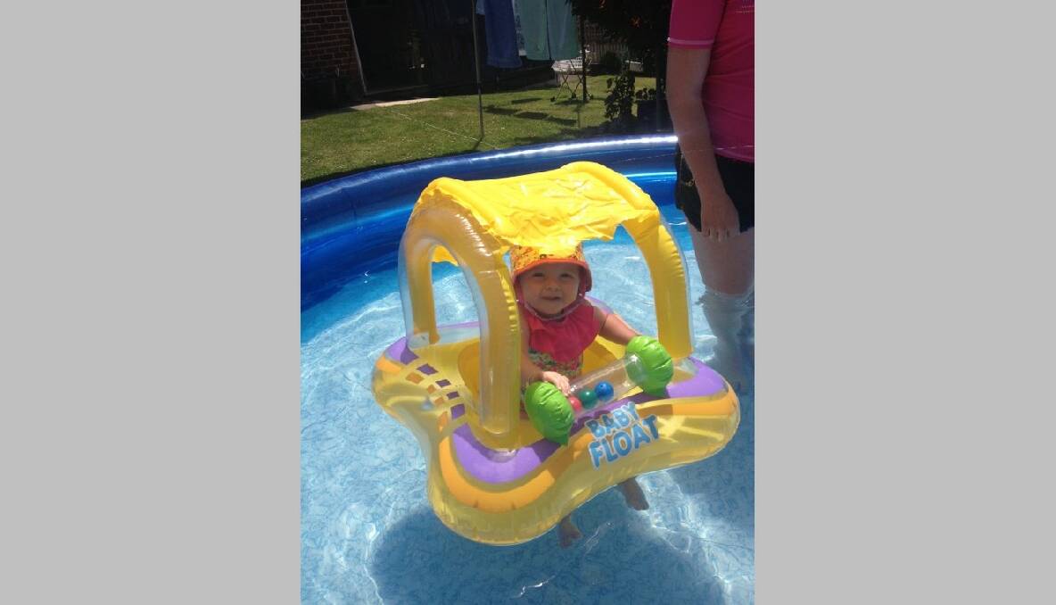 My daughter Sophia williams enjoys summer by swimming in the pool. Photo: Jessica Clark/The Advocate