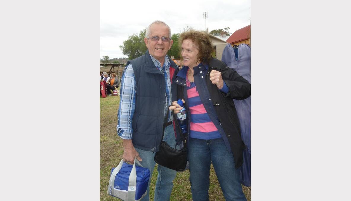 HAPPY CAMPERS: Roger Adams and Barbara McCracken. 