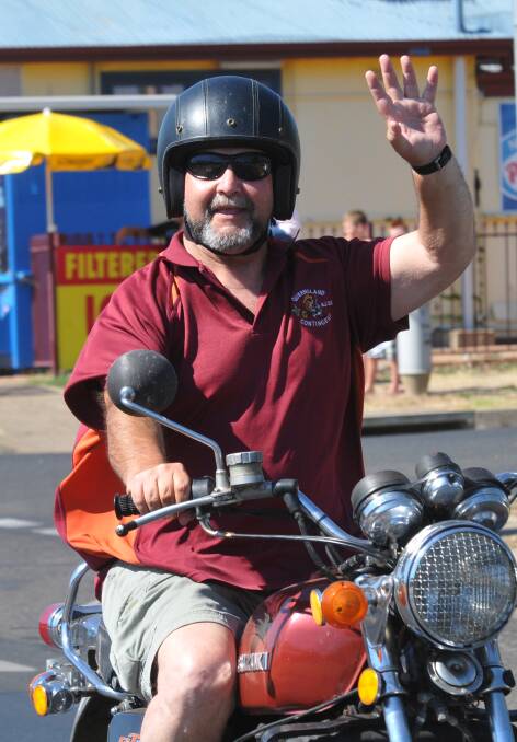 A rider at the Wolverines Poker Run on Sunday. Photo:Geoff O'Neill 190114GOB04