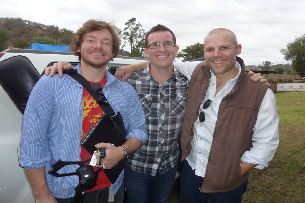 GREAT PLAYERS: The band, from left, Andy Toombs, Aaron Pye and Peter Cooper. 